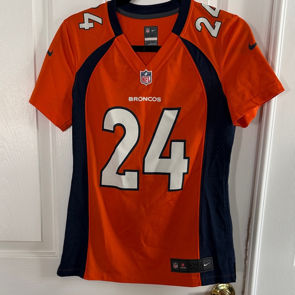 Broncos Nike Orange and Navy Jersey